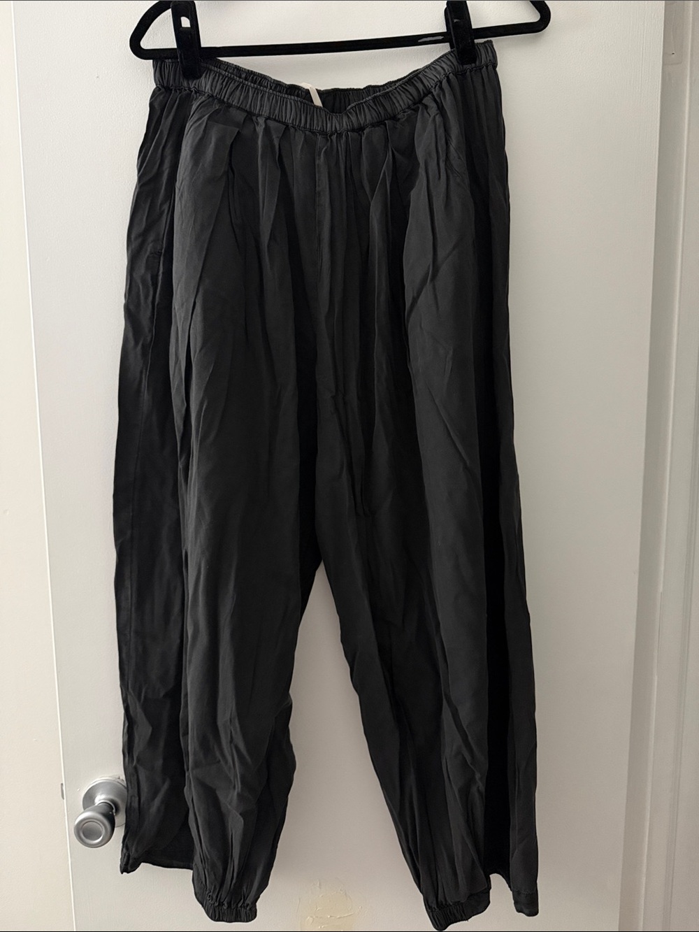 Free People Black Ballon Pants